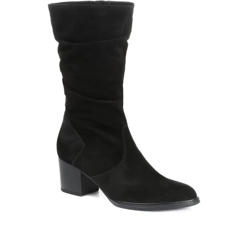 Ramona Suede Slouch Calf Boot - GAB30557 / 316 635 sold by Jones Bootmaker