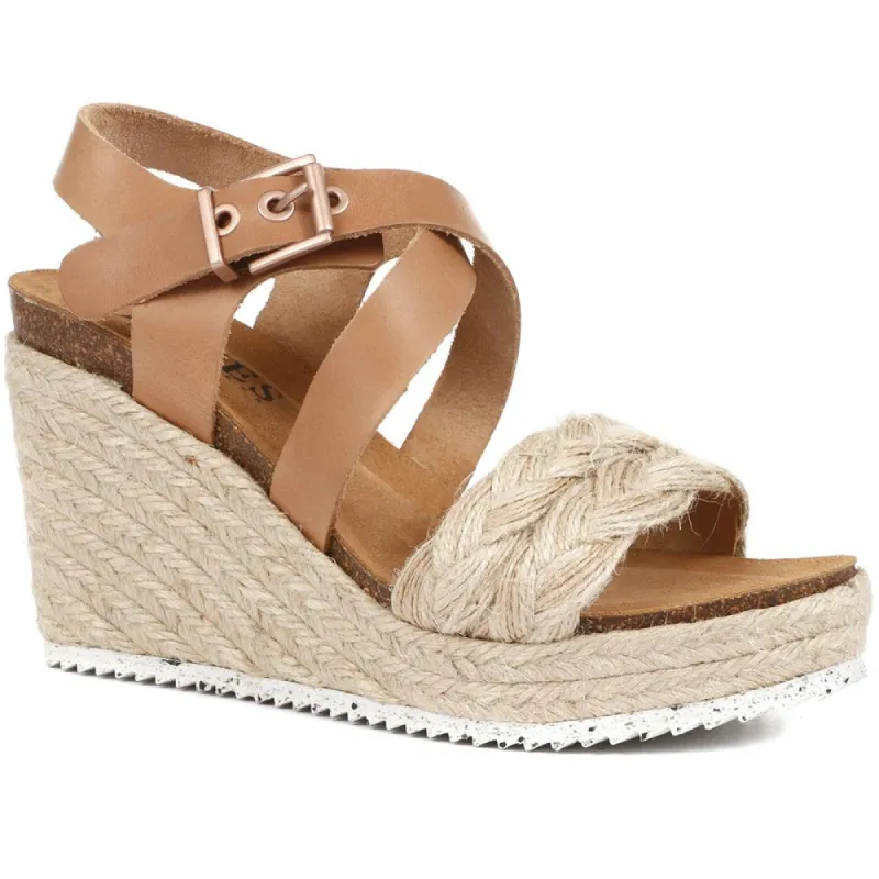 Tamsin Leather Wedge Sandals - TAMSIN / 322 046 sold by Jones Bootmaker