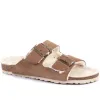 Lia Suede Mule Slipper Sandals - LIA / 320 239 sold by Jones Bootmaker