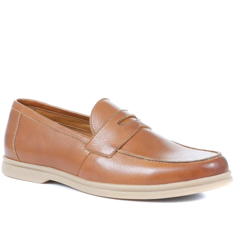 Quinten Leather Penny Loafers - QUINTEN / 321 690 sold by Jones Bootmaker