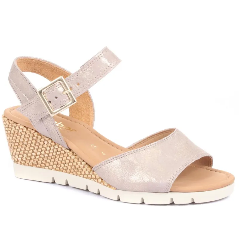 Nieve Two Strap Wedge Sandals - GAB31516 / 317 910 sold by Jones Bootmaker