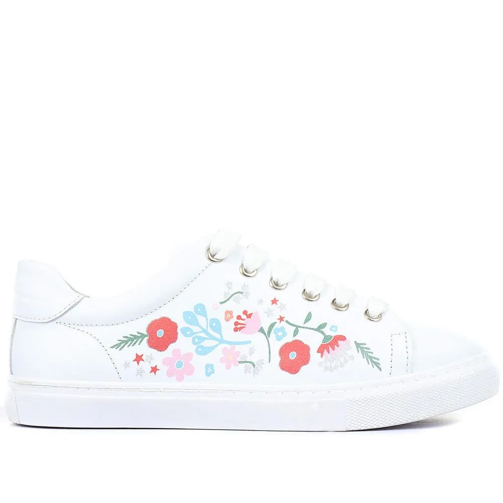 Elene Lace Up Leather Trainers - ELENE / 320 757 sold by Jones Bootmaker product image thumbnail 3