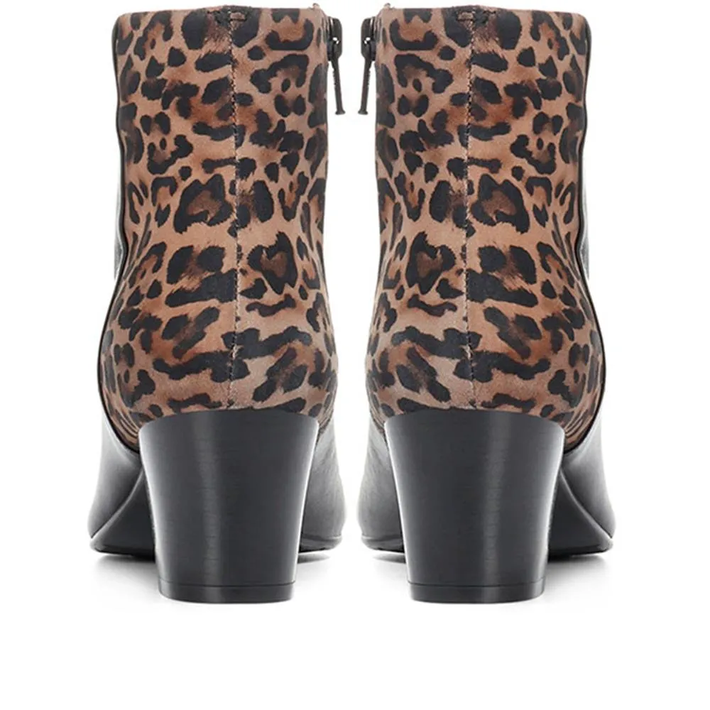 Animal Print Heeled Leather Ankle Boot - CARM30501 / 316 592 sold by Jones Bootmaker product image thumbnail 4