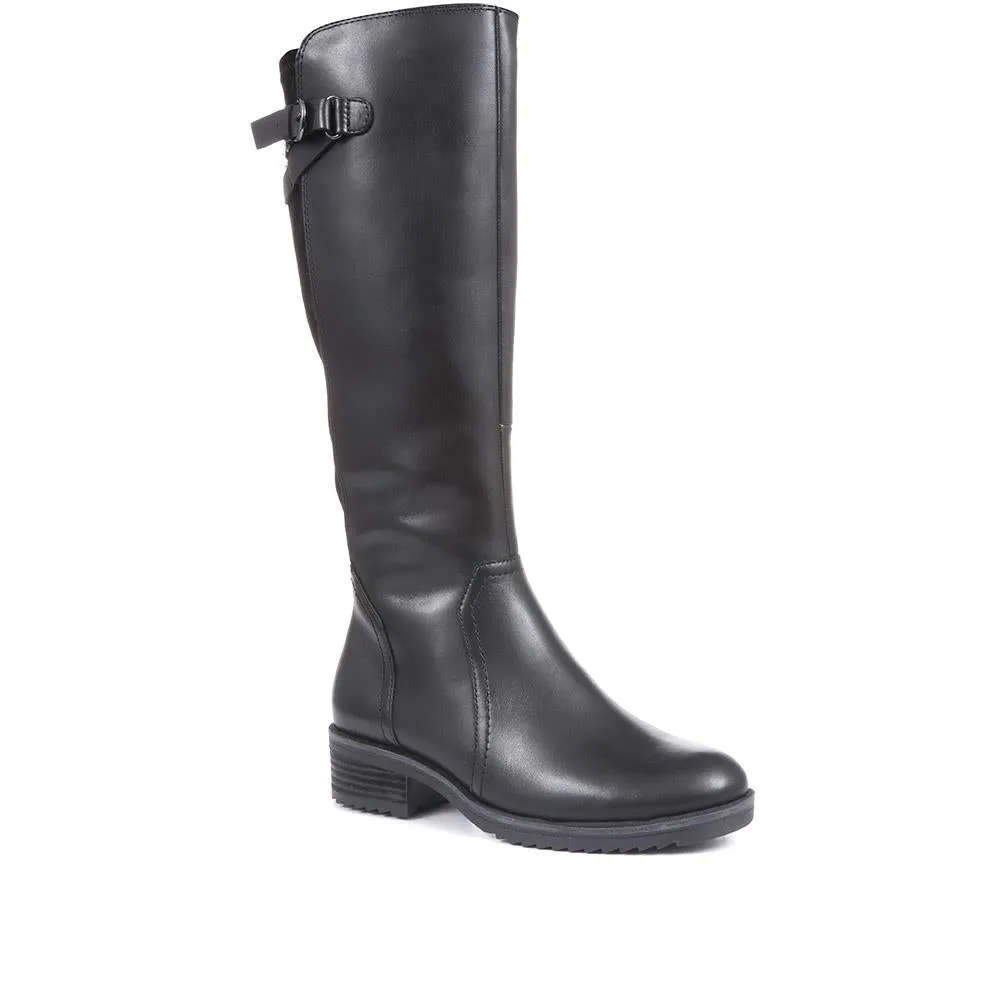 Wide Fit Leather Knee High Boots - CAPRI34512 / 321 860 sold by Jones Bootmaker