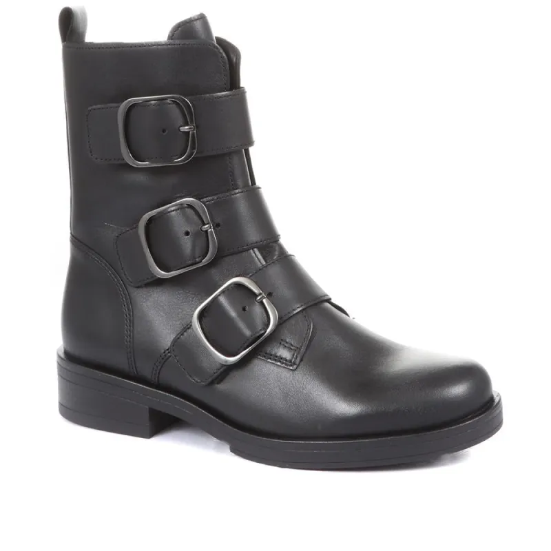 Home Leather Biker Boots - GAB34510 / 320 519 made by Jones Bootmaker