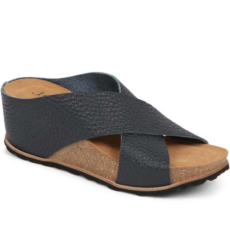 Tansy Leather Wedge Mule Sandals - TANSY / 323 675 sold by Jones Bootmaker