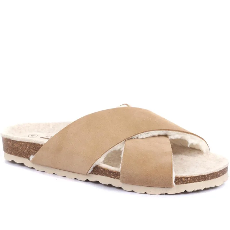 Lacy Suede Mule Slippers - LACY / 320 236 sold by Jones Bootmaker