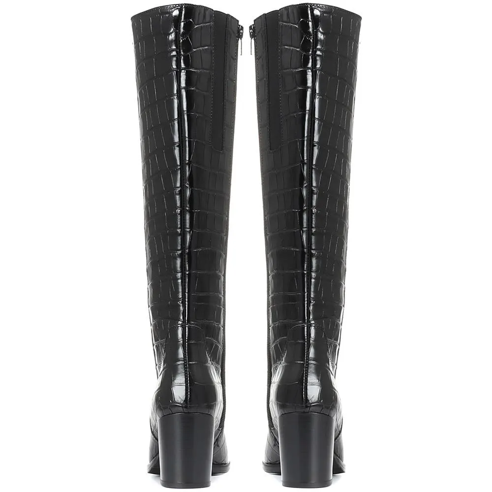 Lettie Polished Leather Knee Boots - GAB30574 / 316 652 sold by Jones Bootmaker product image thumbnail 5