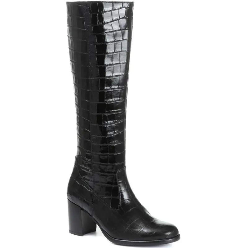 Lettie Polished Leather Knee Boots - GAB30574 / 316 652 sold by Jones Bootmaker