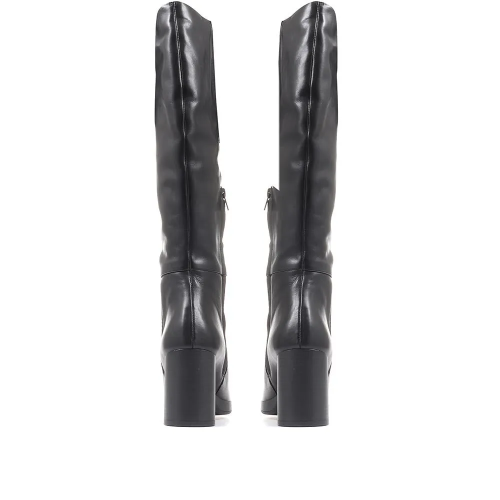 Guia Block Heeled Knee High Boots - GUIA / 322 808 sold by Jones Bootmaker product image thumbnail 4