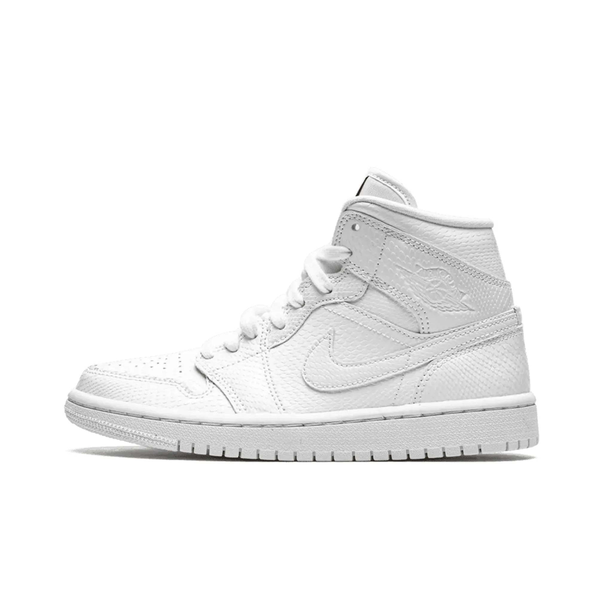 Air Jordan 1 Mid White Snakeskin (W) sold by KeepItSneaker