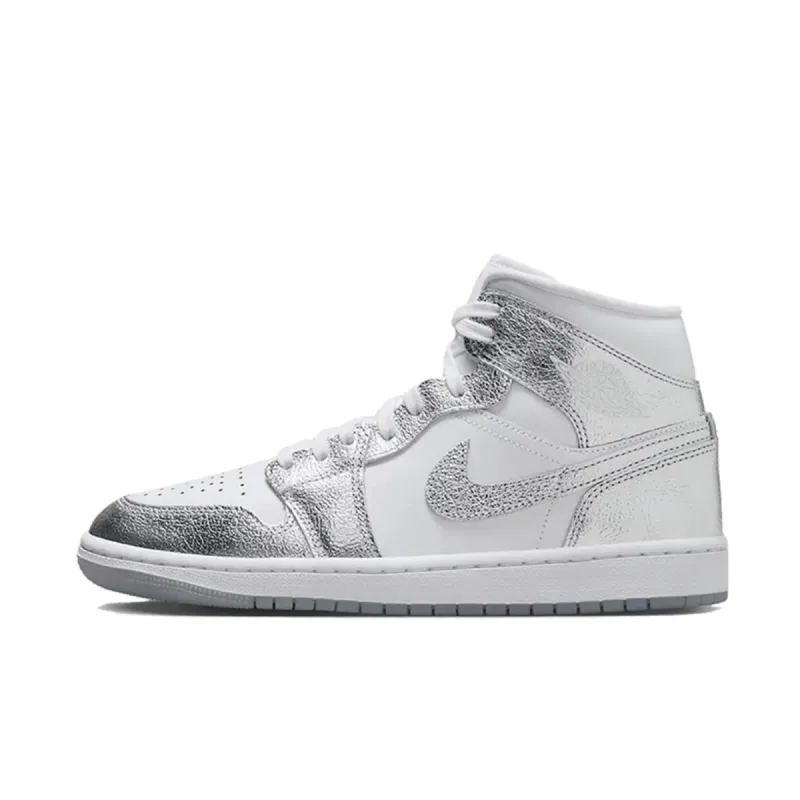 Air Jordan 1 Mid Crinkled Chrome sold by KeepItSneaker