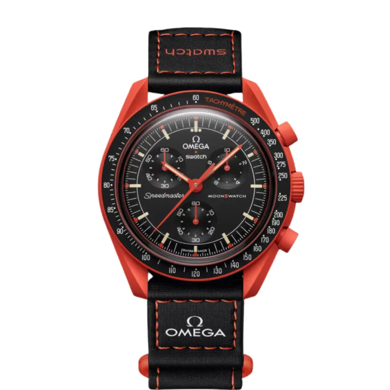 Swatch x Omega Bioceramic Moonswatch Mission On Earth Lava sold by KeepItSneaker