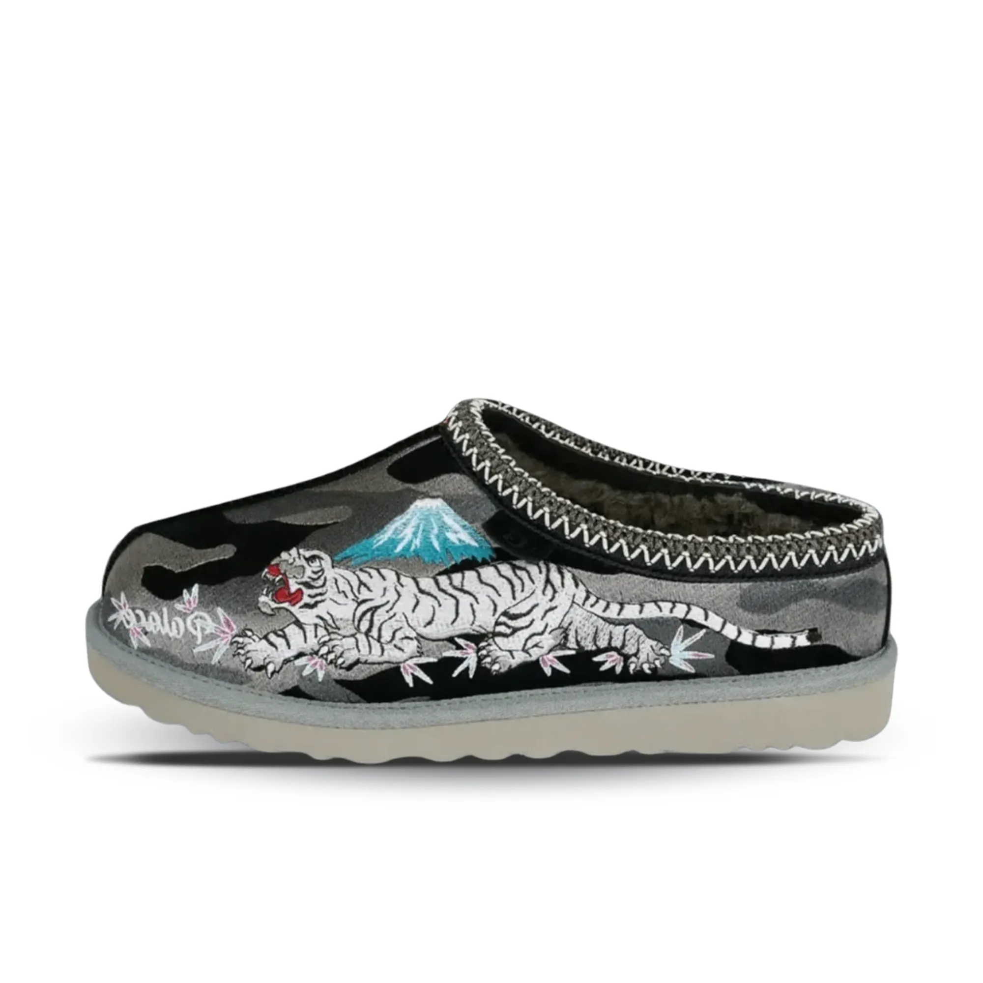 UGG Tasman Slipper Palace Black Camo sold by KeepItSneaker