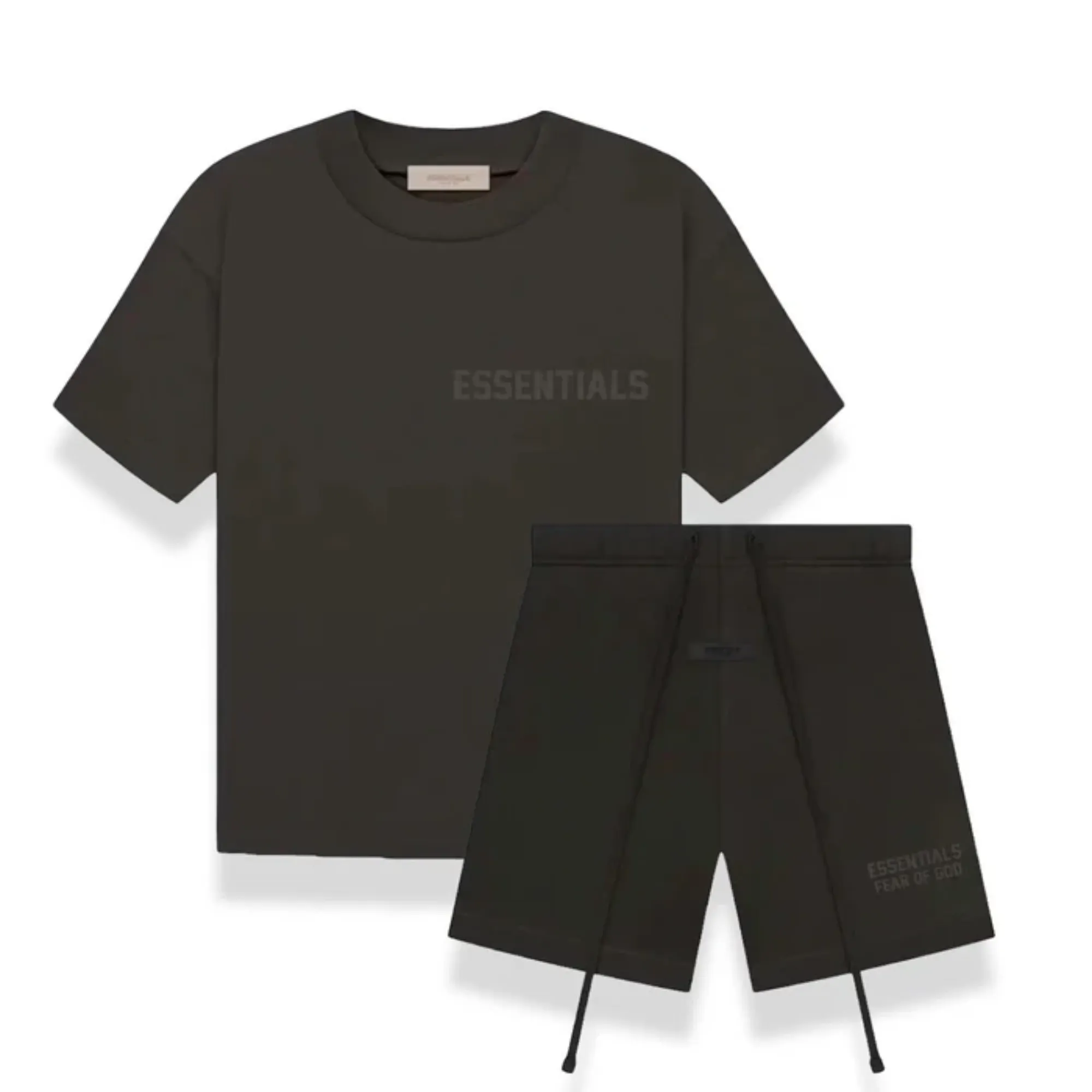Fear of God Essentials Off Black Summer Set sold by KeepItSneaker