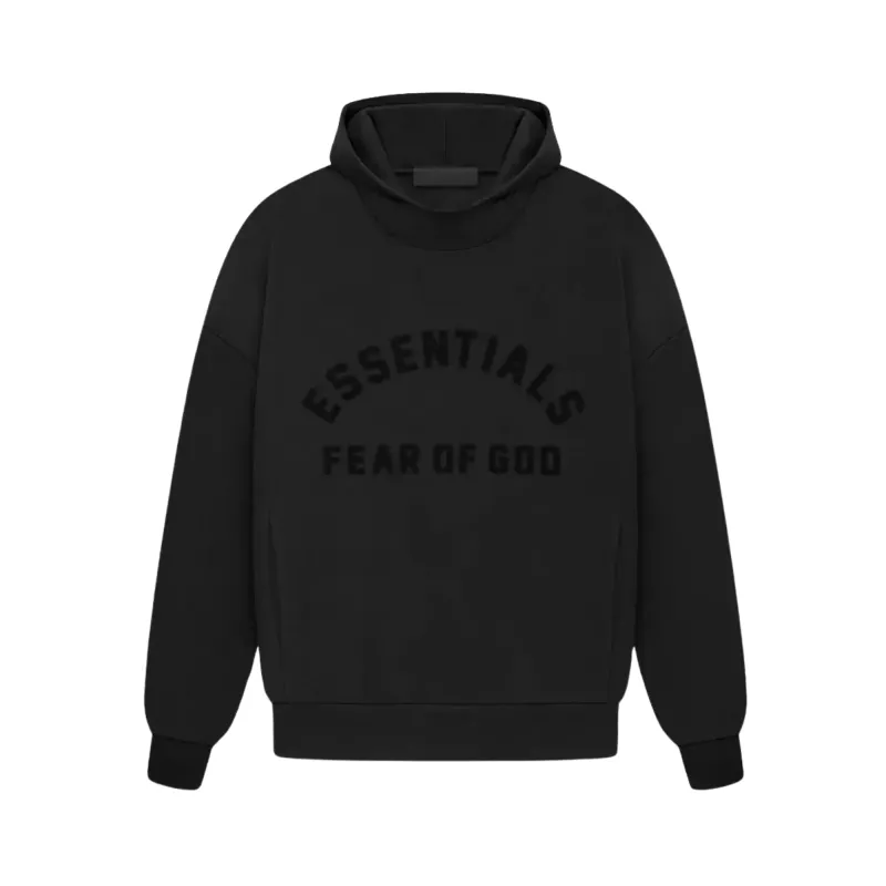 Fear of God Essentials Jet Black Hoodie sold by KeepItSneaker