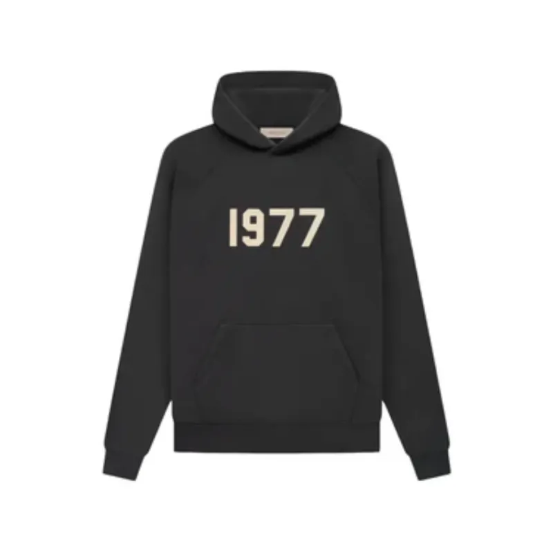 Fear of God ESSENTIALS 1977 Iron Black Hoodie sold by KeepItSneaker