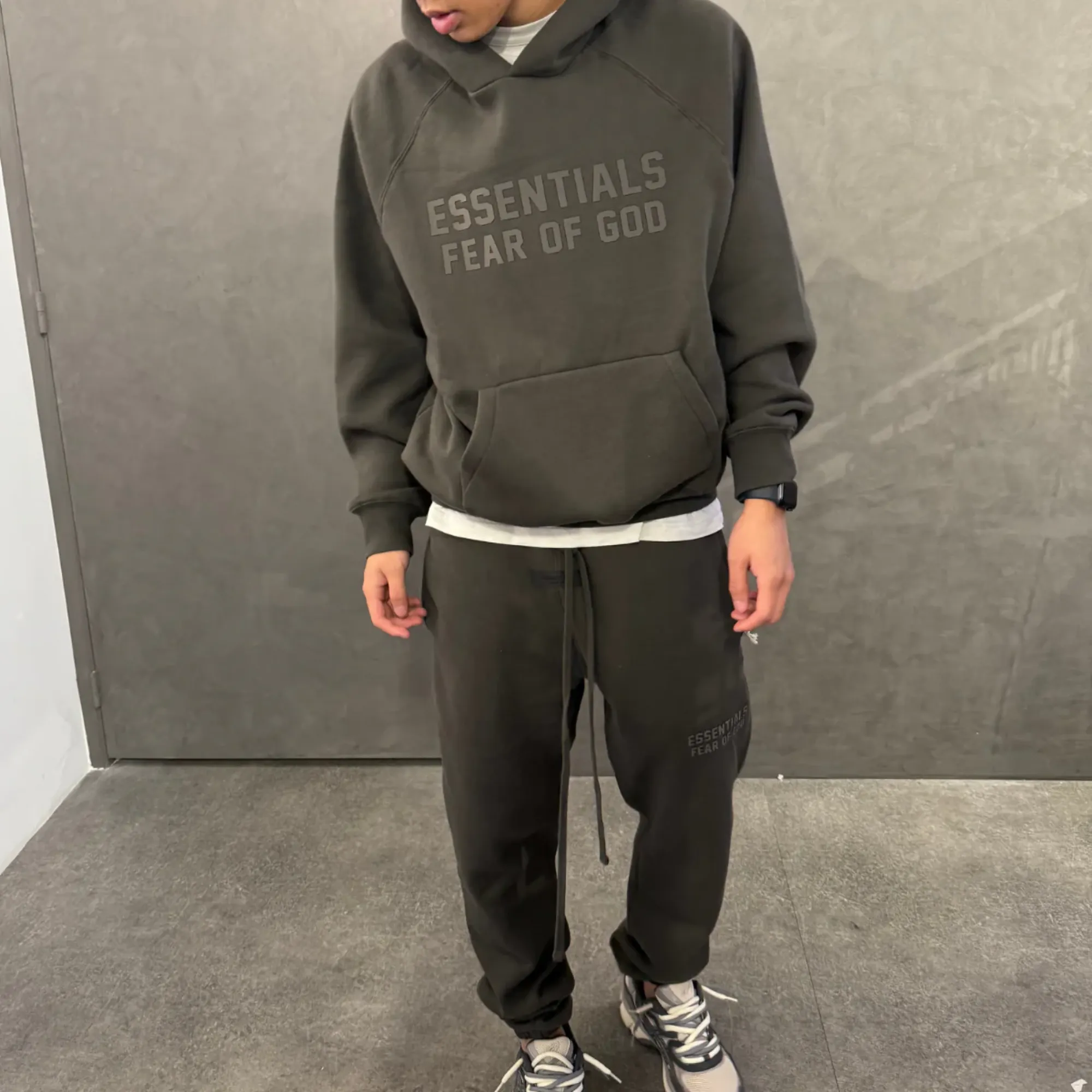 Fear of God Essentials Off Black Hoodie sold by KeepItSneaker product image thumbnail 2