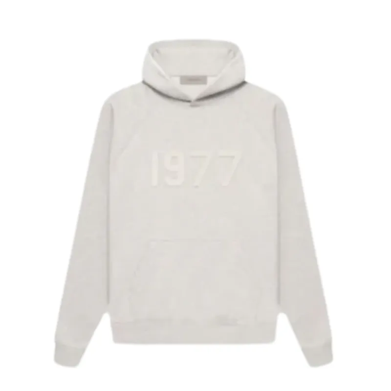 Fear of God ESSENTIALS 1977 Light Oatmeal Hoodie sold by KeepItSneaker