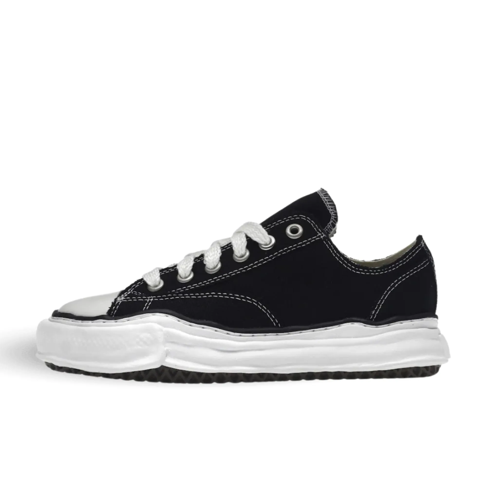Maison Mihara Yasuhiro Peterson OG Sole Canvas Low Black sold by KeepItSneaker