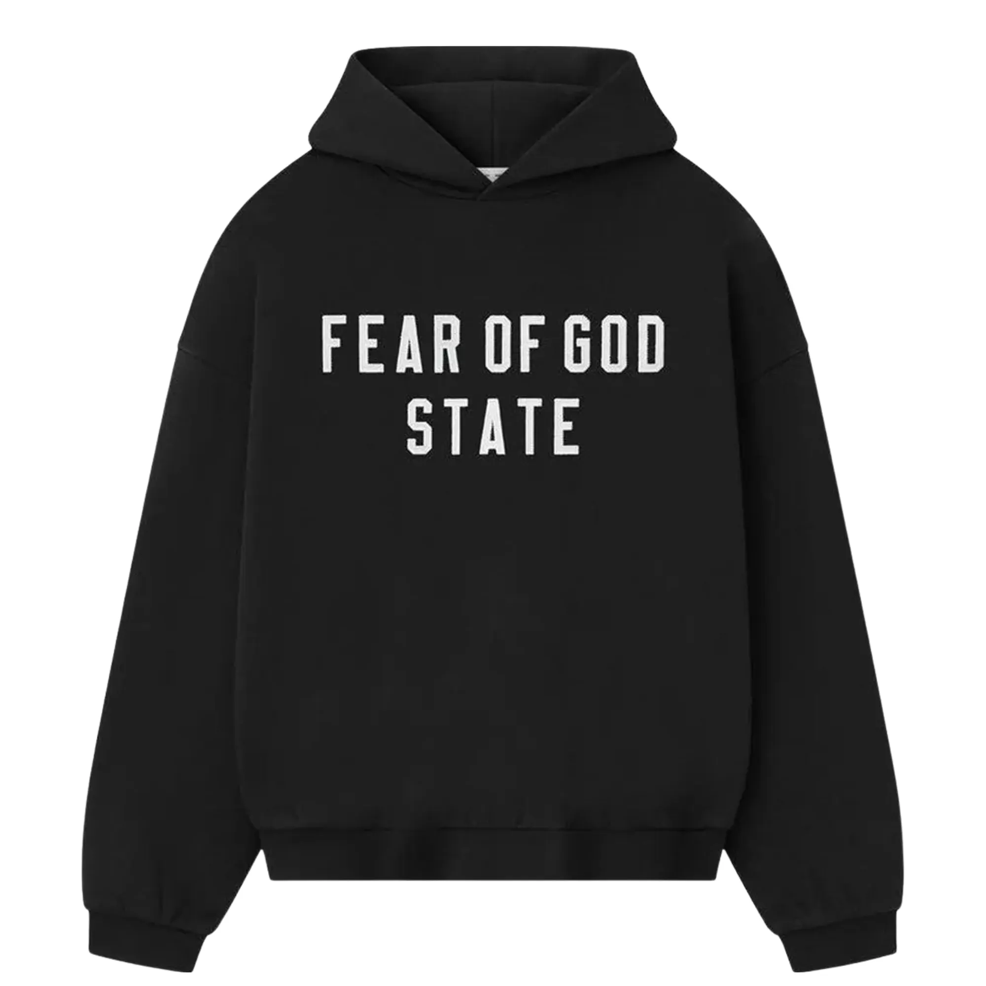 Fear of God Essentials 90's Fit Fleece Hoodie Jet Black sold by KeepItSneaker