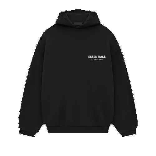 Fear of God Essentials FW24 Black White Hoodie sold by KeepItSneaker