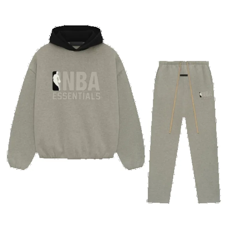 Fear of God Essentials NBA Warm Heather Full Set sold by KeepItSneaker