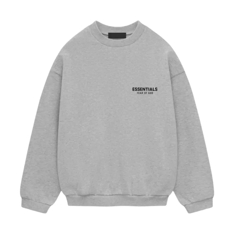 Fear of God Essentials Mens Fleece Crewneck Heather Grey sold by KeepItSneaker