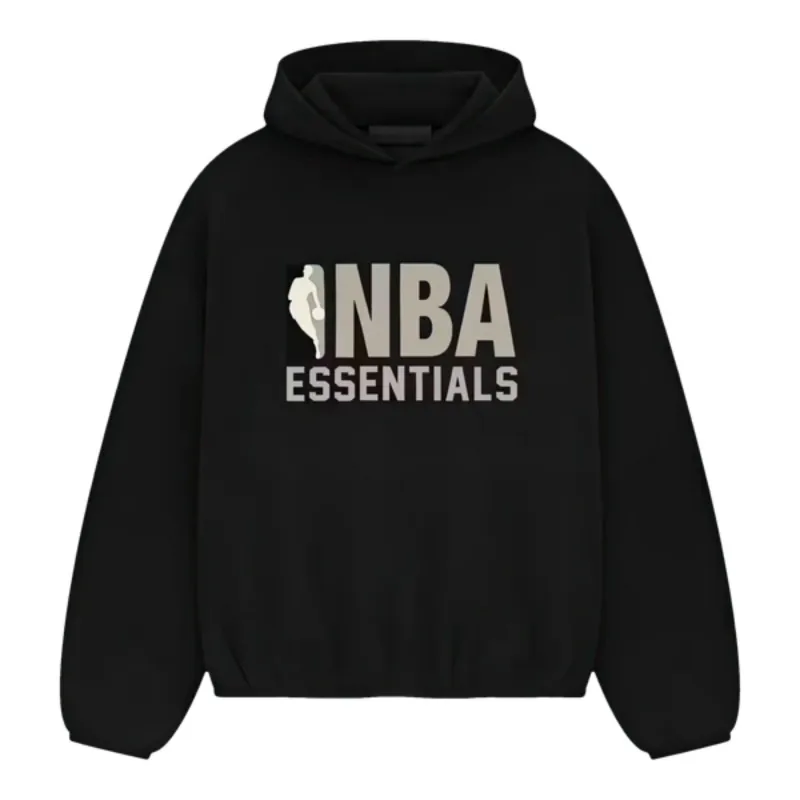 Fear of God Essentials NBA Black Grey Hoodie sold by KeepItSneaker