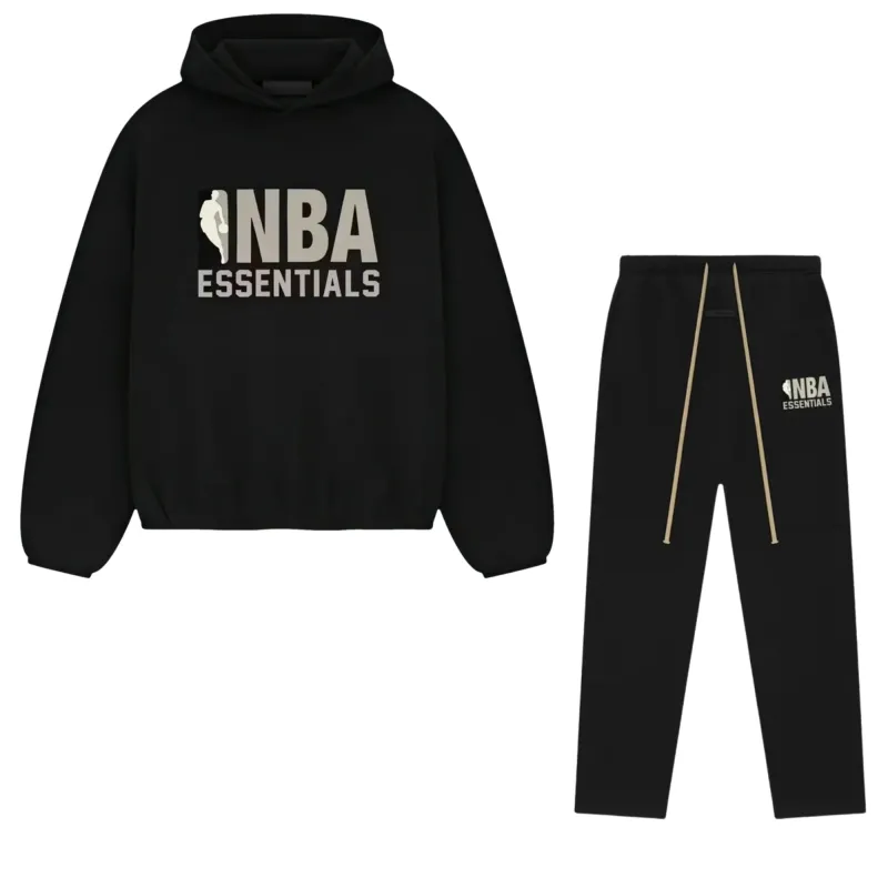Fear of God Essentials NBA Black Grey Full Set sold by KeepItSneaker