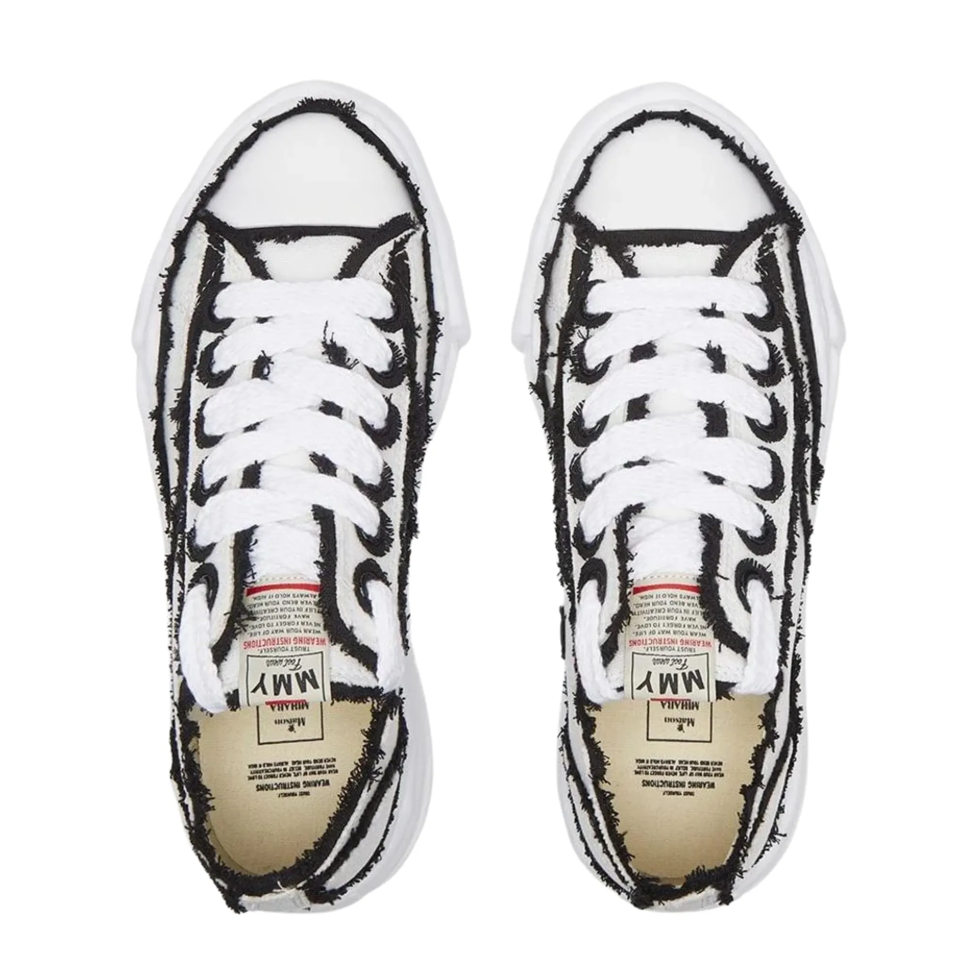 Maison Mihara Yasuhiro Peterson OG Sole Canvas Low Frayed White Black sold by KeepItSneaker product image thumbnail 3