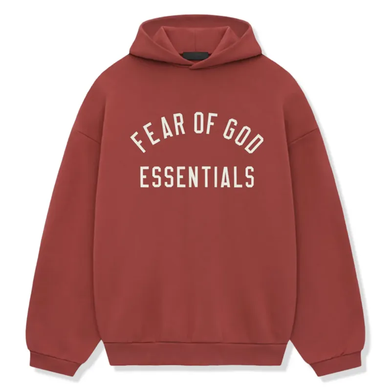 Fear Of God Essentials FW24 Crimson Hoodie made by Fear of God