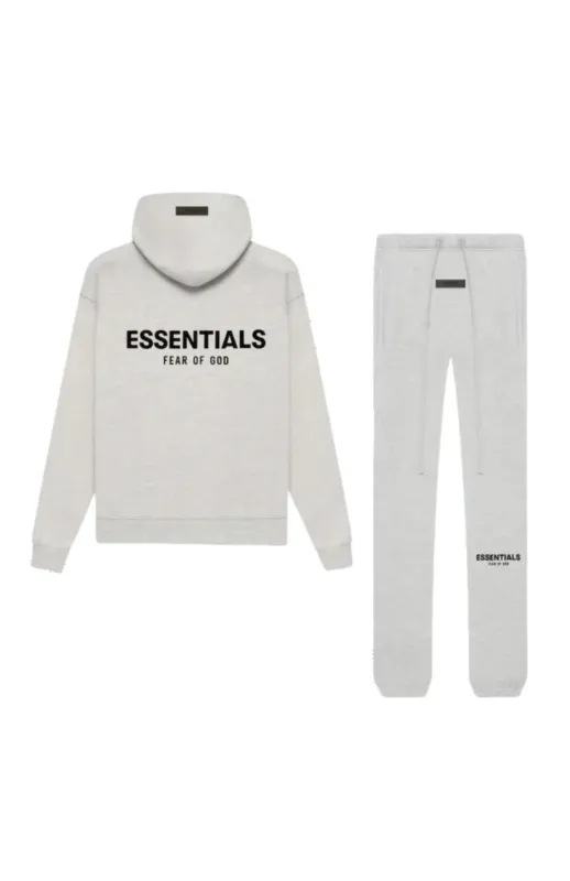 Fear of God ESSENTIALS Light Oatmeal Full Set sold by KeepItSneaker