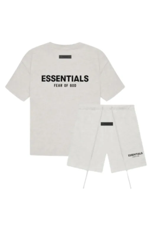 Fear of God Essentials Light Oatmeal Summer Set sold by KeepItSneaker