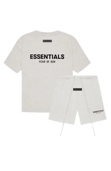 Fear of God Essentials Light Oatmeal Summer Set sold by KeepItSneaker