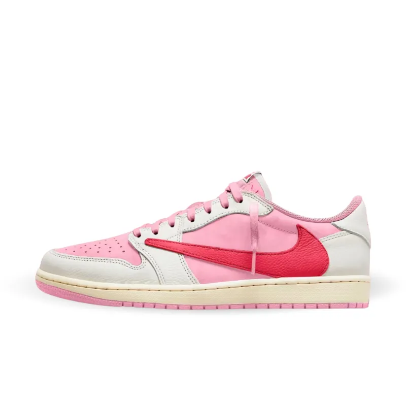 Air Jordan 1 Retro Low OG SP Travis Scott Sail Tropical Pink made by Jordan