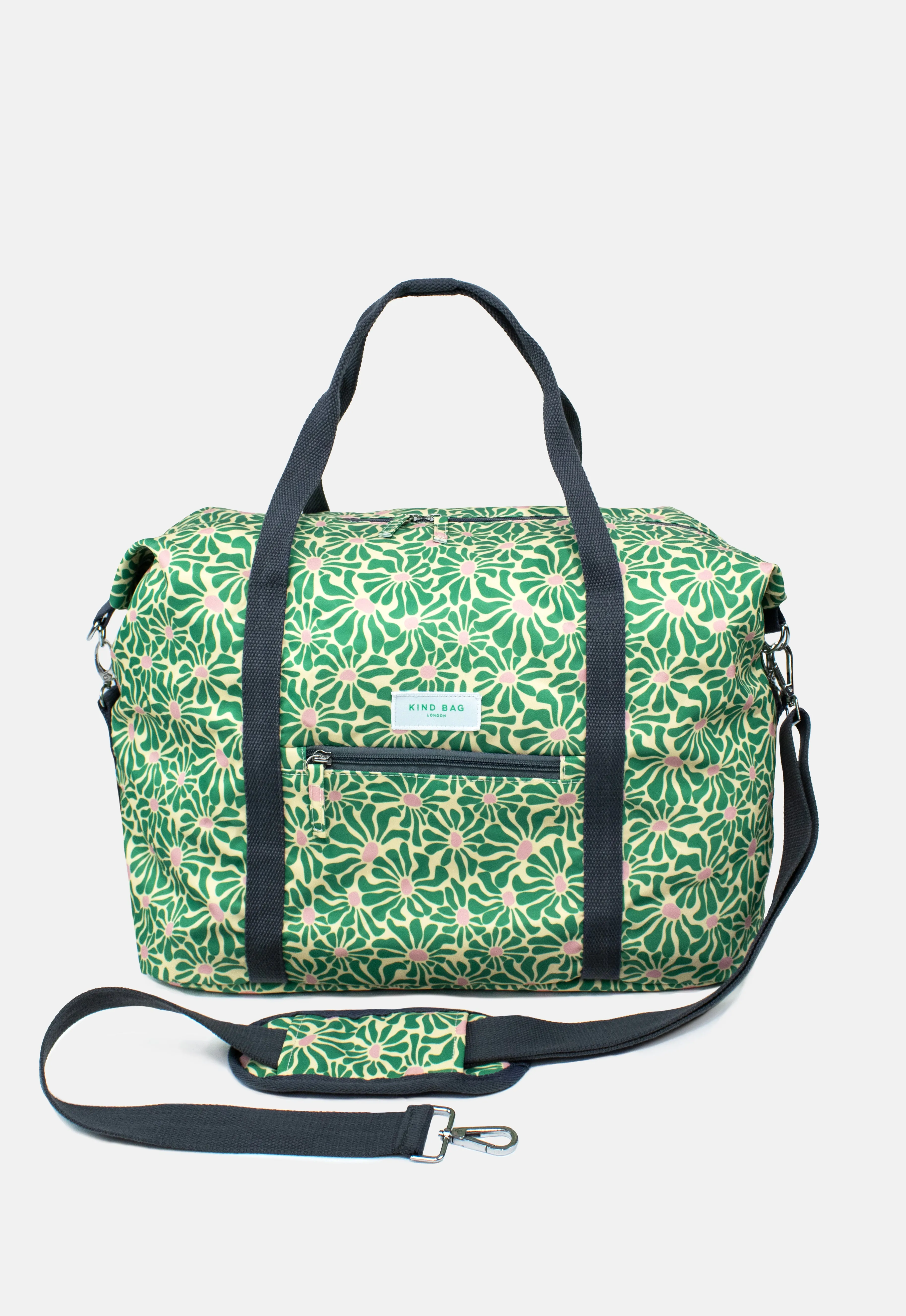 Weekender Bag | Abstract Flowers sold by Kind Bag product image thumbnail 5