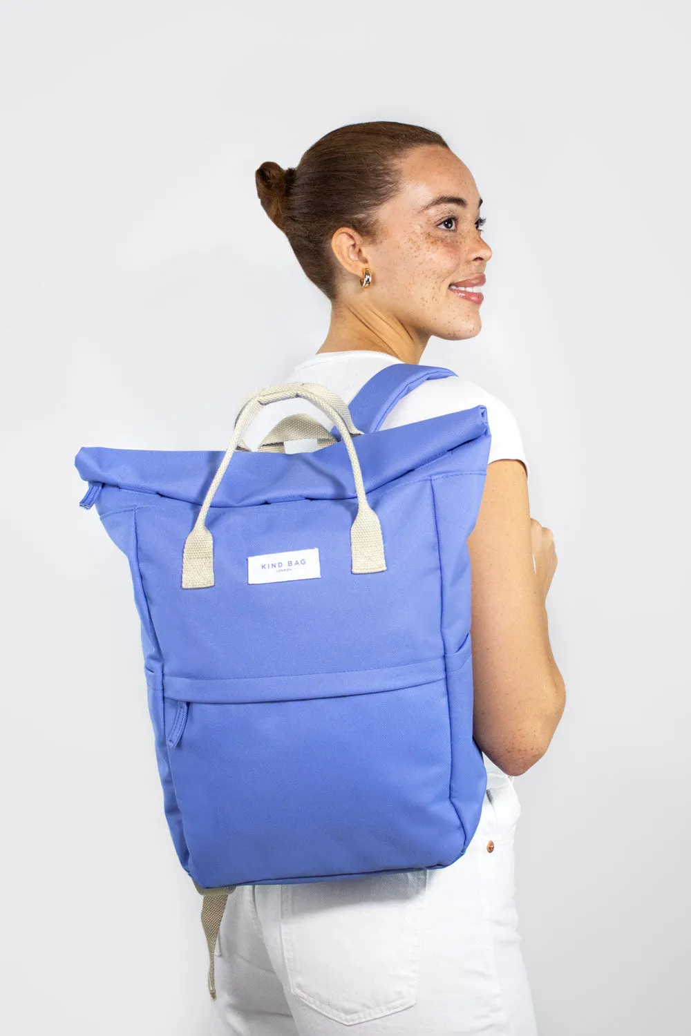 Dusty Blue | Hackney Backpack | Medium sold by Kind Bag product image thumbnail 4