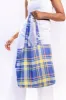 Madras Check | Recycled Tote sold by Kind Bag