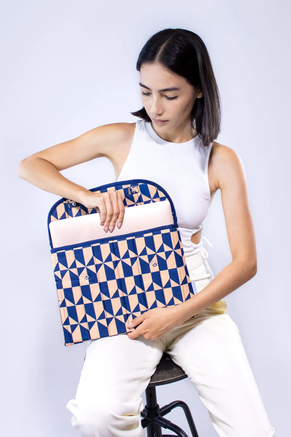 Navy Coffee | 13 Inch Laptop Sleeve sold by Kind Bag product image thumbnail 2