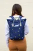 Stars Navy | Embroidered Hackney Backpack | Medium sold by Kind Bag