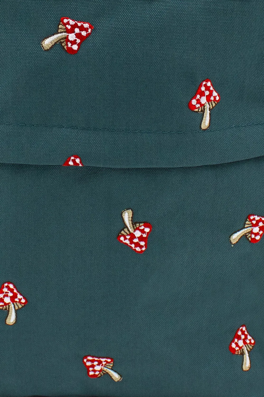 Mushrooms Green | Embroidered Hackney Backpack | Medium sold by Kind Bag product image thumbnail 3