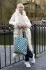 Checkerboard Teal & Beige | Recycled Tote sold by Kind Bag
