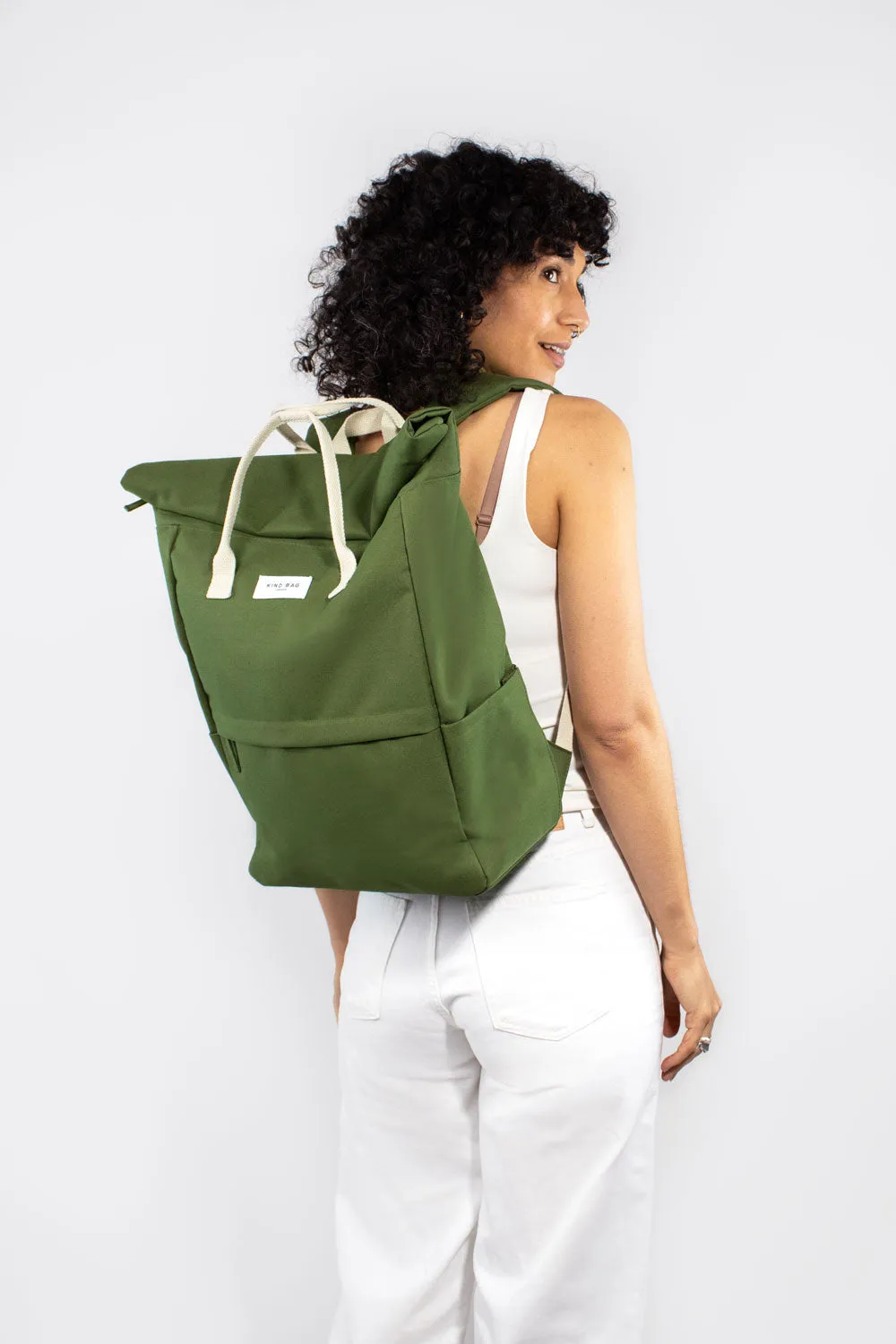 Hackney Large Backpack | Khaki sold by Kind Bag product image thumbnail 2