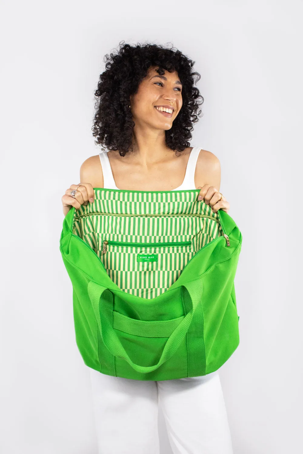 Green | Carryall Tote Bag sold by Kind Bag product image thumbnail 4