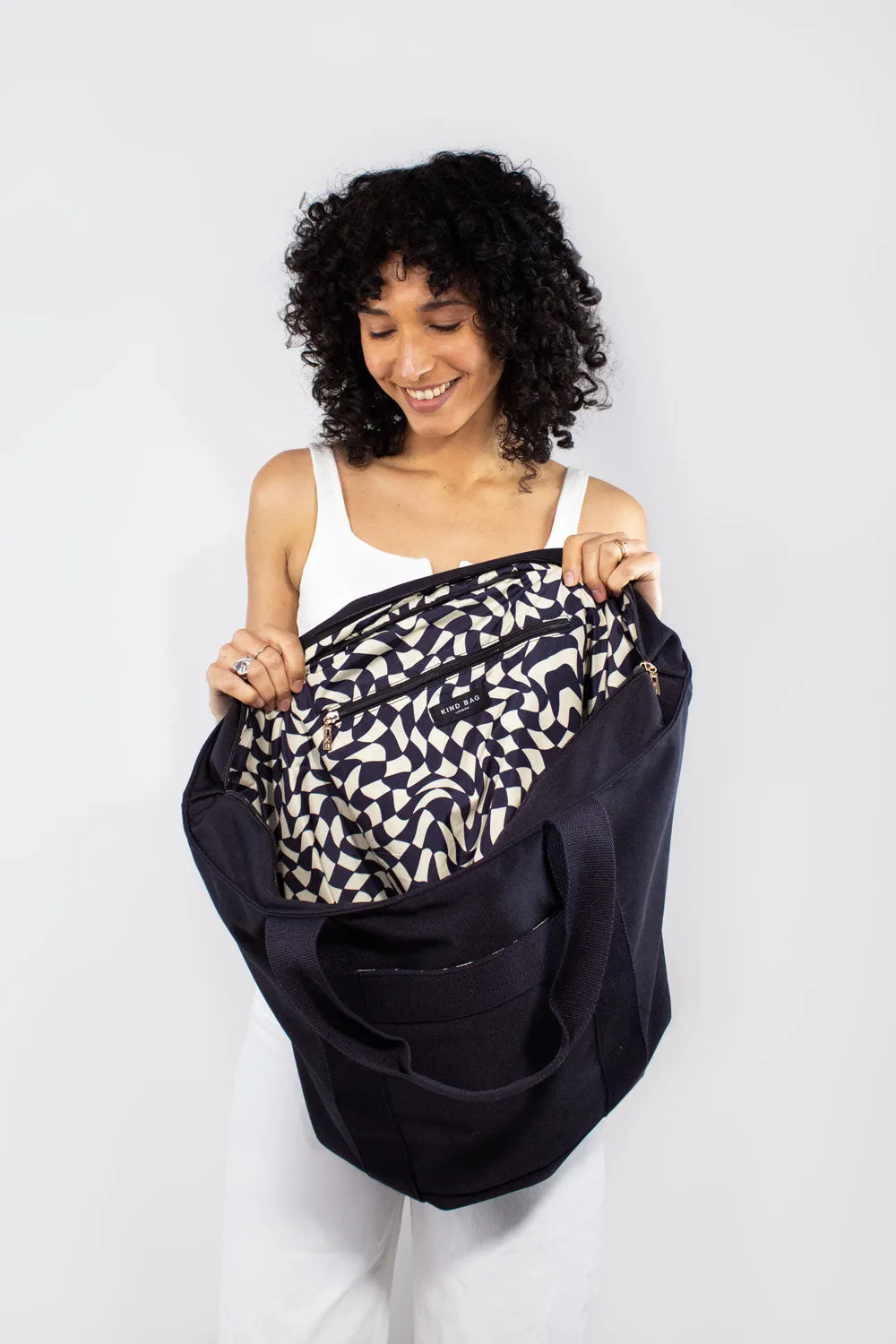Black | Carryall Tote Bag sold by Kind Bag product image thumbnail 4