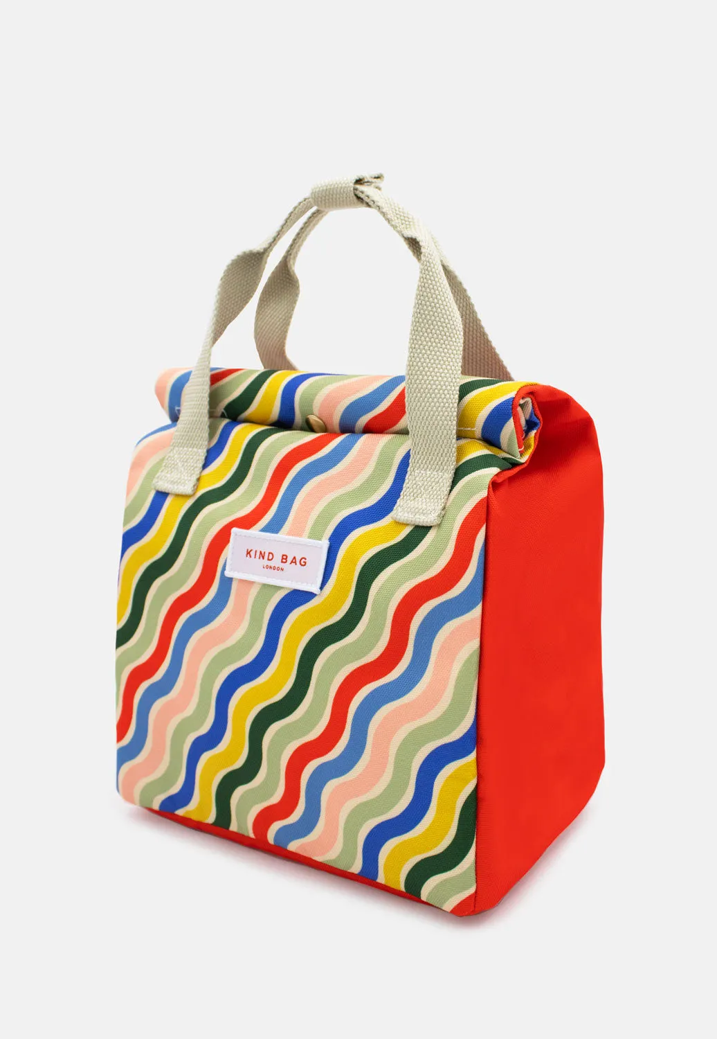 Pre Order - Lunch Bag | Rainbow Waves sold by Kind Bag product image thumbnail 5