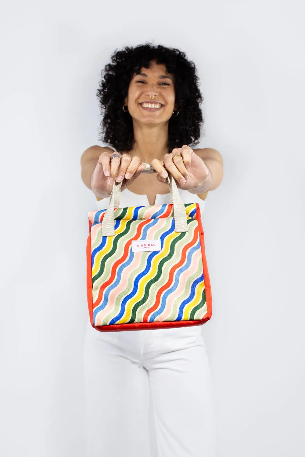 Pre Order - Lunch Bag | Rainbow Waves sold by Kind Bag product image thumbnail 2
