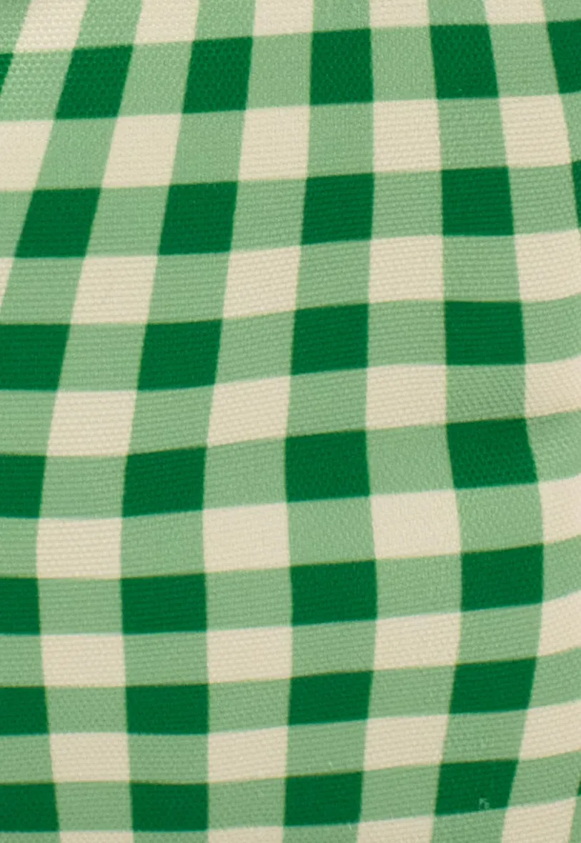 Lunch Bag | Distorted Gingham Green sold by Kind Bag product image thumbnail 3