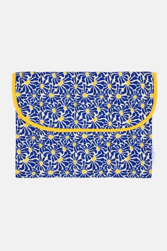 Abstract Flowers Blue | 16 Inch Laptop Sleeve sold by Kind Bag
